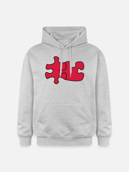 puzzle1 - Sweat à capuche Softstyle® Gildan Unisexe - gris clair chiné