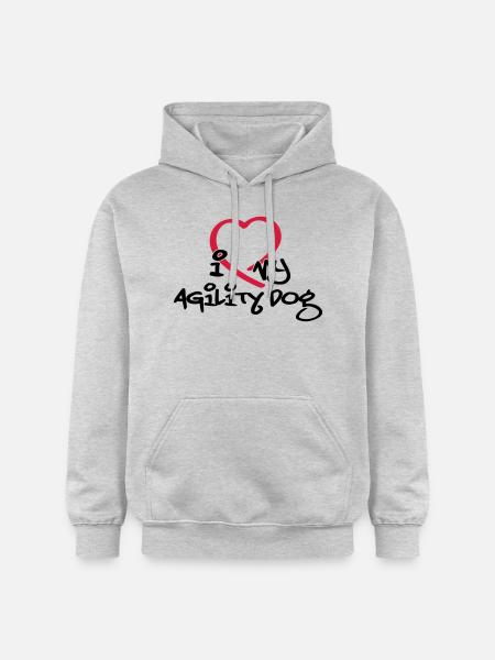 Agility dog - Gildan Unisex Softstyle® Midweight Hoodie - light heather grey