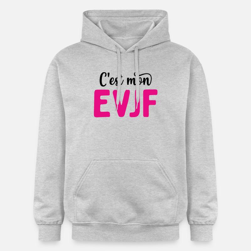 C'est mon evjf mariage - Sweat à capuche Softstyle® Gildan Unisexe - gris clair chiné