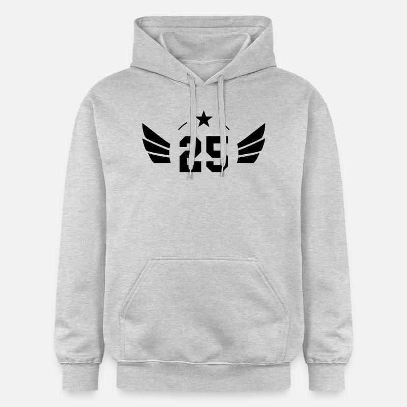 25 Ans - Sweat à capuche Softstyle® Gildan Unisexe - gris clair chiné