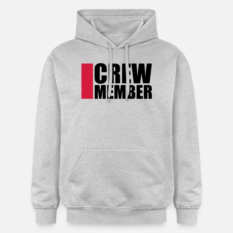 Cool Crew Member Logo-Design - Sweat à capuche Softstyle® Gildan Unisexe - gris clair chiné
