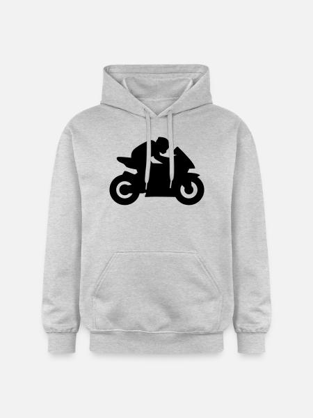Motocycle - Sweat à capuche Softstyle® Gildan Unisexe - gris clair chiné