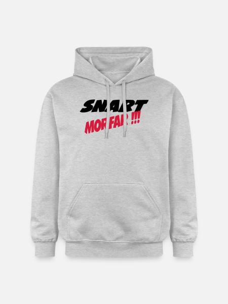 Snart morfar !! - Gildan Unisex Softstyle® Midweight Hoodie - light heather grey