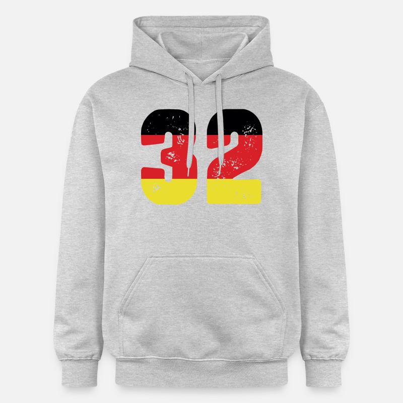 Maillot 32 numéros Allemagne - Sweat à capuche Softstyle® Gildan Unisexe - gris clair chiné