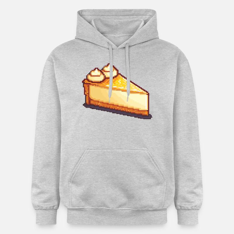 Cheesecake Pixel Gamer Cake - Sweat à capuche Softstyle® Gildan Unisexe - gris clair chiné