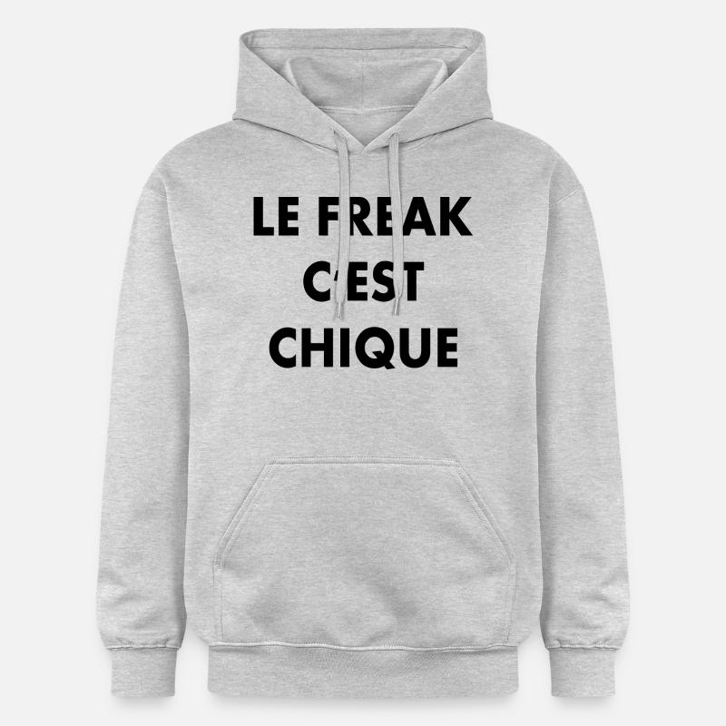 le freak c'est chique - Sweat à capuche Softstyle® Gildan Unisexe - gris clair chiné