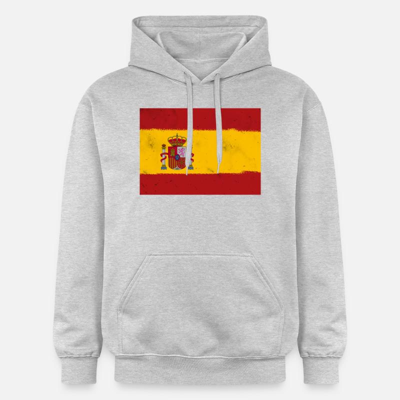 Drapeau de l’Espagne - Sweat à capuche Softstyle® Gildan Unisexe - gris clair chiné