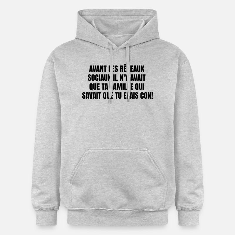Vor - Gildan Unisex Softstyle® Midweight Hoodie - Hellgrau meliert