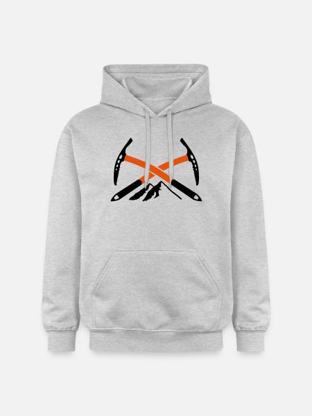Bergsteiger - Gildan Unisex Softstyle® Midweight Hoodie - Hellgrau meliert