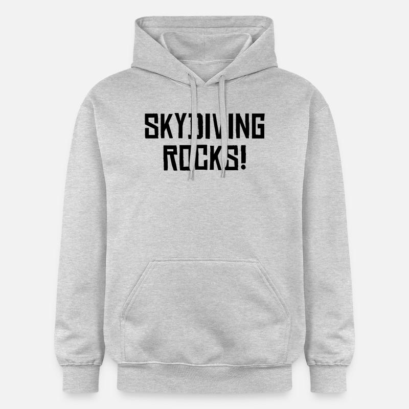 roches de parachutisme - Sweat à capuche Softstyle® Gildan Unisexe - gris clair chiné