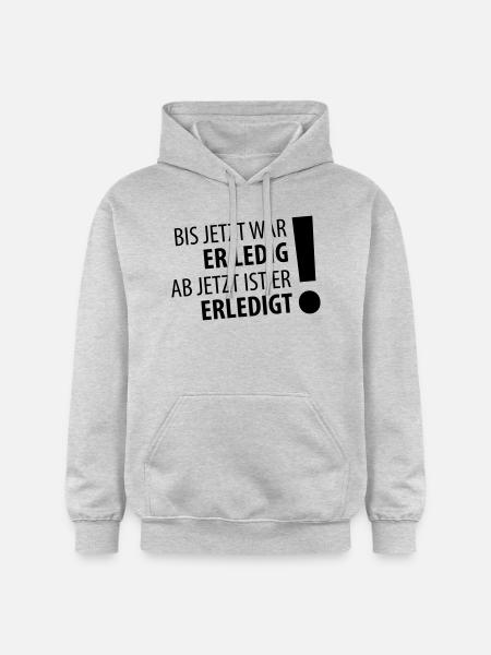 Ledig – Erledigt (dh) - Gildan Unisex Softstyle® Midweight Hoodie - Hellgrau meliert