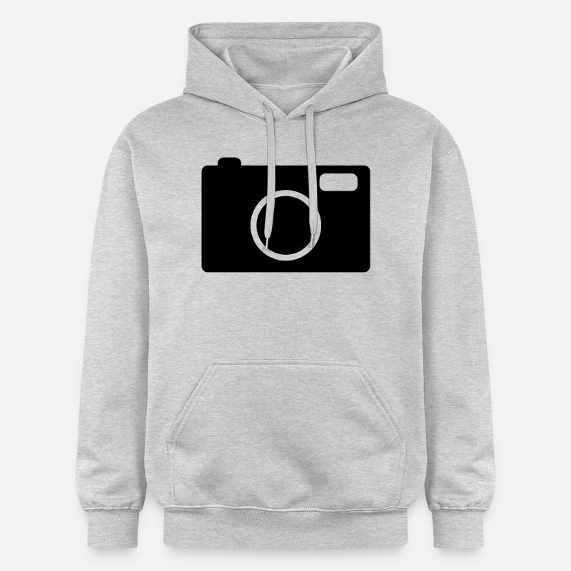 camera - Sweat à capuche Softstyle® Gildan Unisexe - gris clair chiné