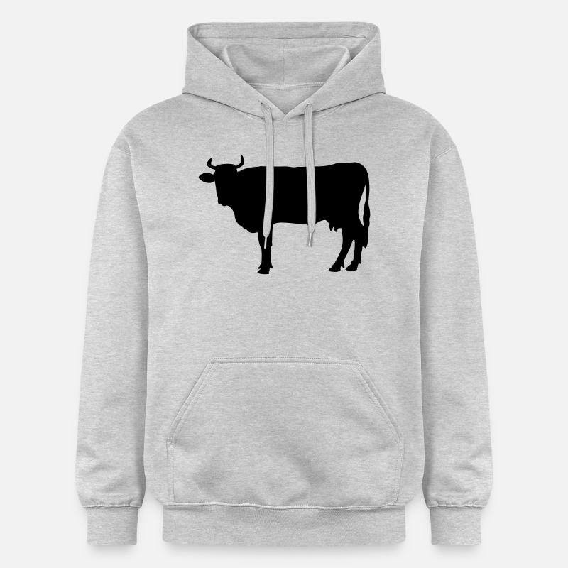 Cow - Gildan Unisex Softstyle® Midweight Hoodie - light heather grey