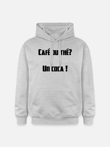 COCA.svg - Sweat à capuche Softstyle® Gildan Unisexe - gris clair chiné