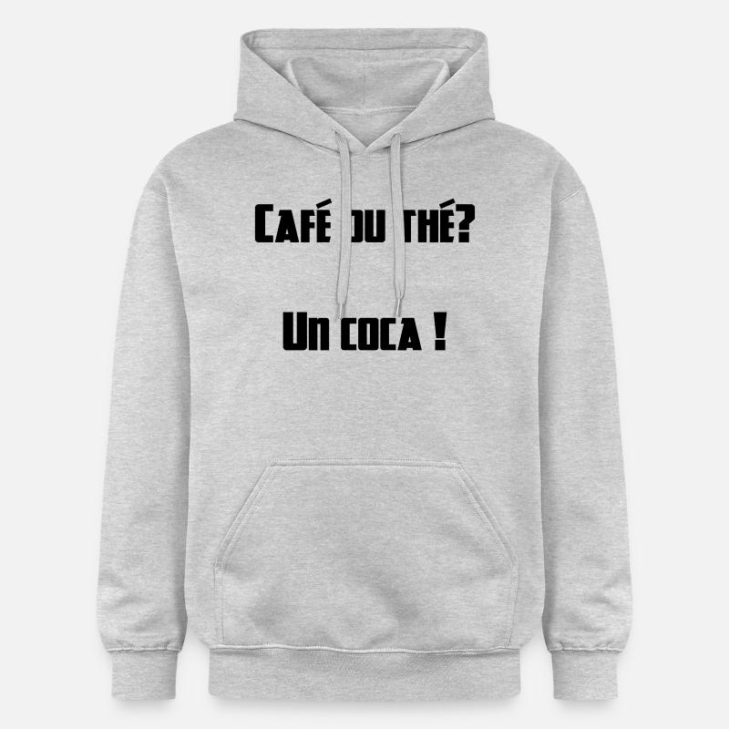 COCA.svg - Sweat à capuche Softstyle® Gildan Unisexe - gris clair chiné