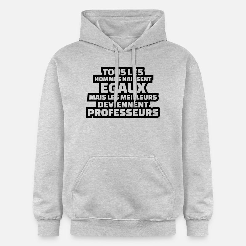 les meilleurs deviennent professeurs - Sweat à capuche Softstyle® Gildan Unisexe - gris clair chiné