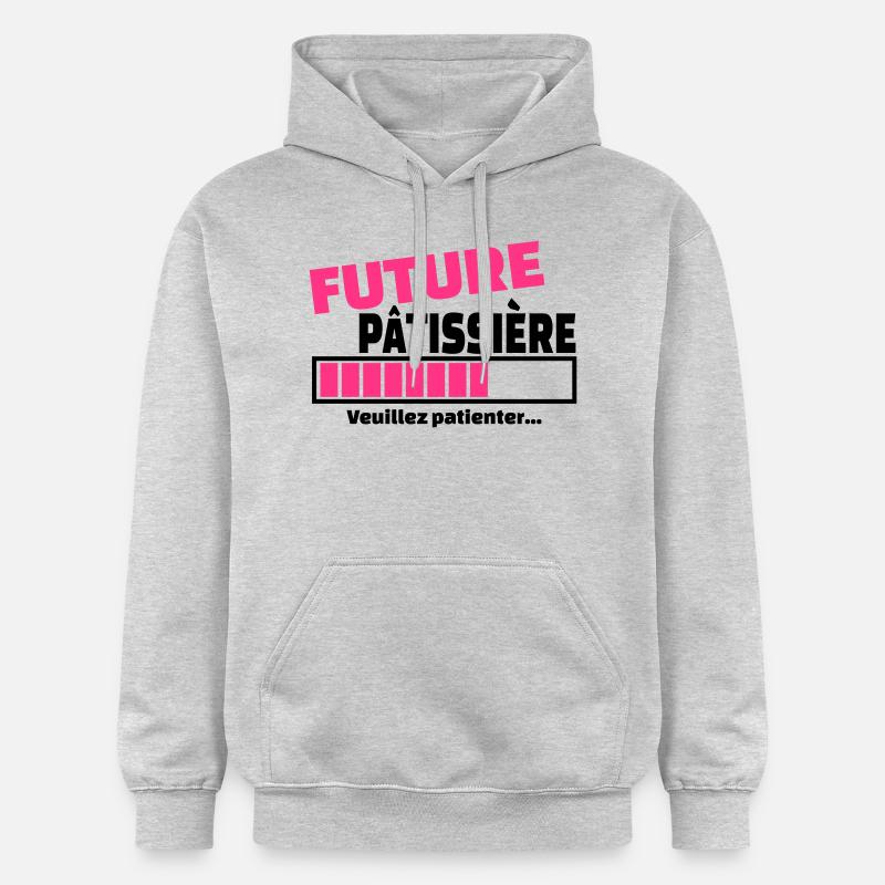 future patissiere - Sweat à capuche Softstyle® Gildan Unisexe - gris clair chiné