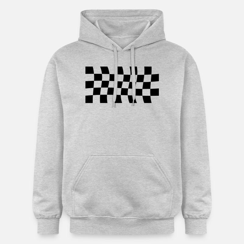 racing flag - Sweat à capuche Softstyle® Gildan Unisexe - gris clair chiné