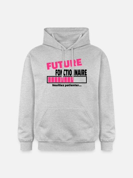 future fonctionnaire - Sweat à capuche Softstyle® Gildan Unisexe - gris clair chiné