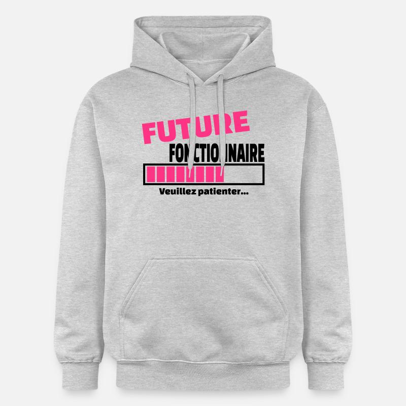future fonctionnaire - Sweat à capuche Softstyle® Gildan Unisexe - gris clair chiné