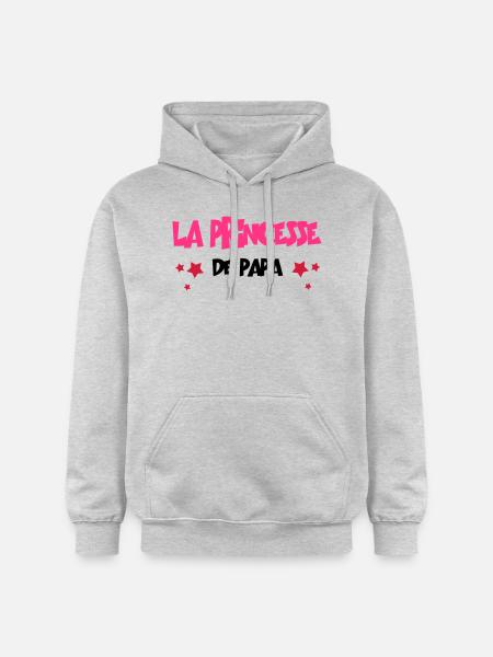 la princesse de - Sweat à capuche Softstyle® Gildan Unisexe - gris clair chiné