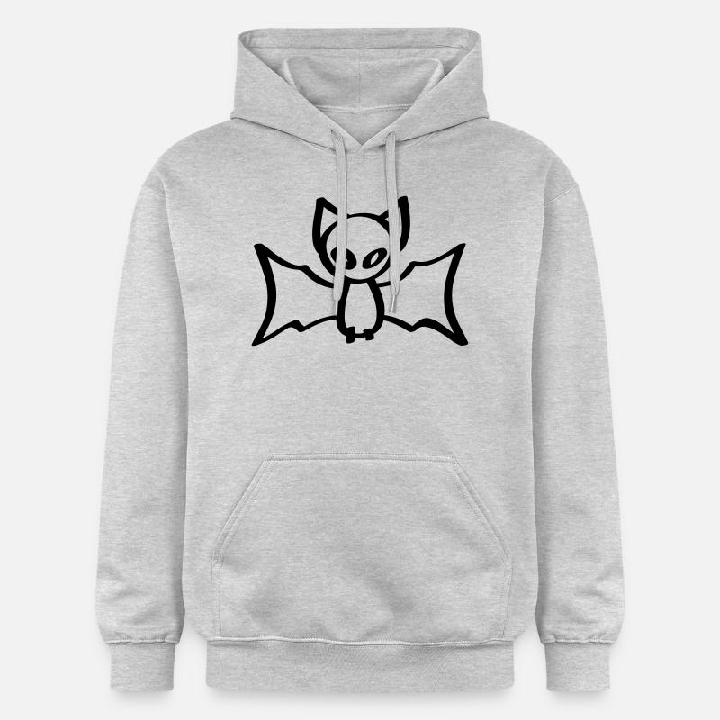 chauve-souris chauve-souris Halloween - Sweat à capuche Softstyle® Gildan Unisexe - gris clair chiné