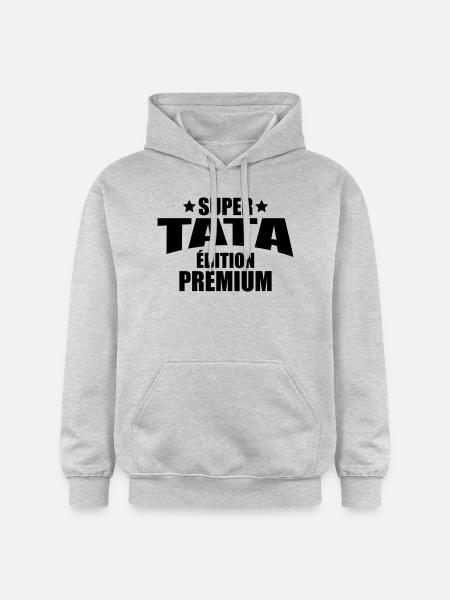 super tata édition premium - Sweat à capuche Softstyle® Gildan Unisexe - gris clair chiné