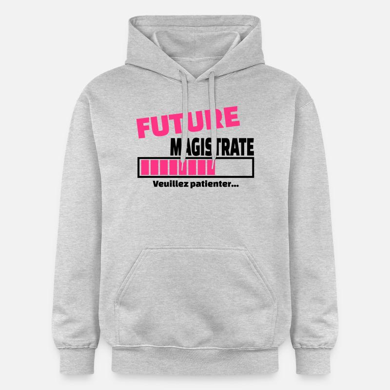 future magistrate - Sweat à capuche Softstyle® Gildan Unisexe - gris clair chiné