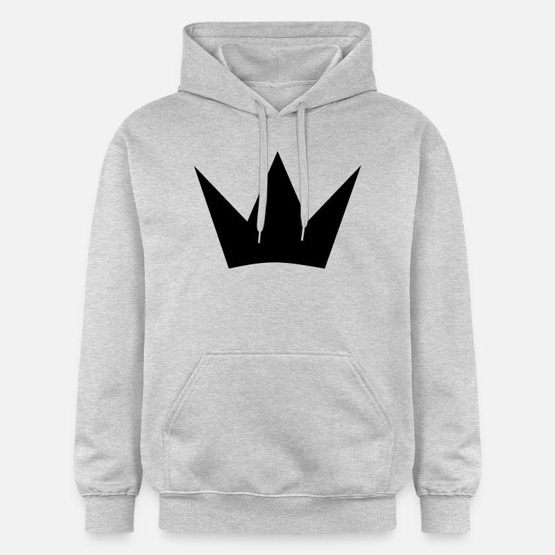 Couronne - Sweat à capuche Softstyle® Gildan Unisexe - gris clair chiné