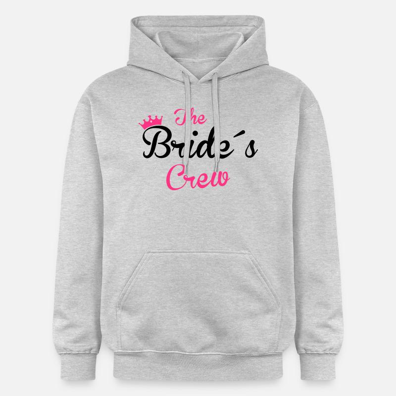 the bride´s crew - Gildan Unisex Softstyle® Midweight Hoodie - Hellgrau meliert