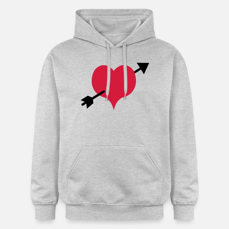 la flèche - Sweat à capuche Softstyle® Gildan Unisexe - gris clair chiné