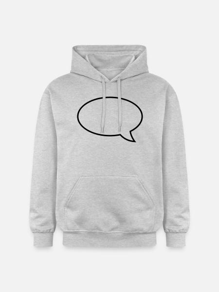 sprechblase__f1 - Gildan Unisex Softstyle® Midweight Hoodie - light heather grey