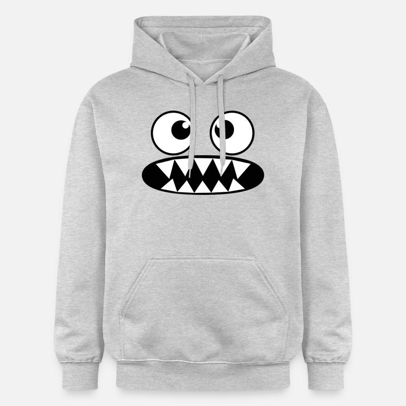 Nom nom - Sweat à capuche Softstyle® Gildan Unisexe - gris clair chiné