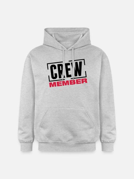 crew_member_design_bs2 - Sweat à capuche Softstyle® Gildan Unisexe - gris clair chiné