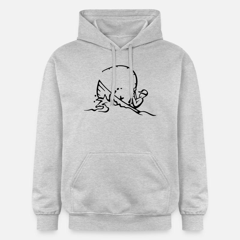drill_it - Gildan Unisex Softstyle® Midweight Hoodie - Hellgrau meliert