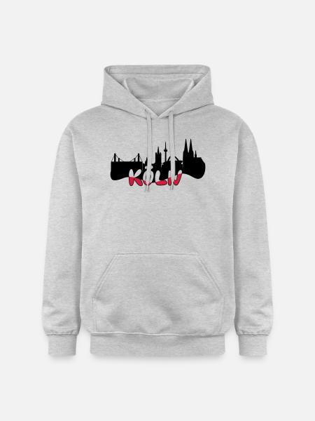 Skyline Köln - Gildan Unisex Softstyle® Midweight Hoodie - Hellgrau meliert
