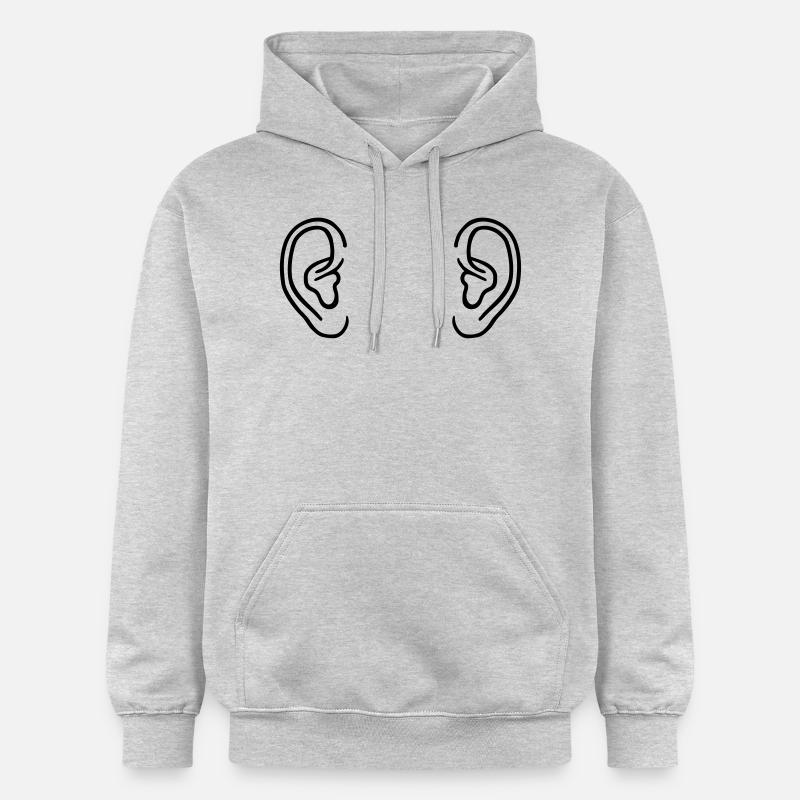 Korva - Gildan Unisex Softstyle® Midweight huppari - meleerattu vaaleanharmaa