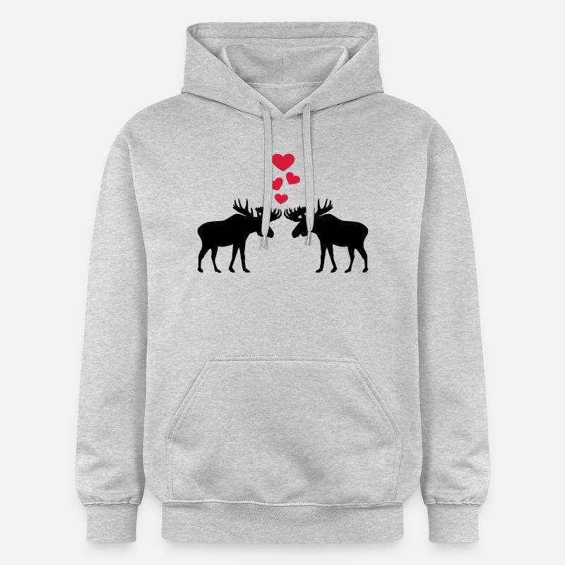 Élan - Sweat à capuche Softstyle® Gildan Unisexe - gris clair chiné