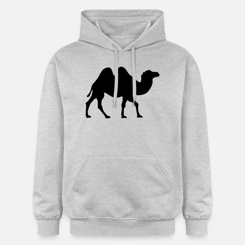 Chameau - Sweat à capuche Softstyle® Gildan Unisexe - gris clair chiné