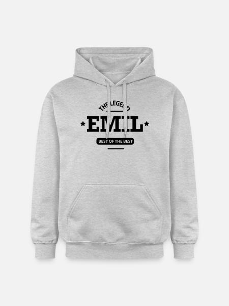 emil - Gildan Unisex Softstyle® Midweight Hoodie - Hellgrau meliert