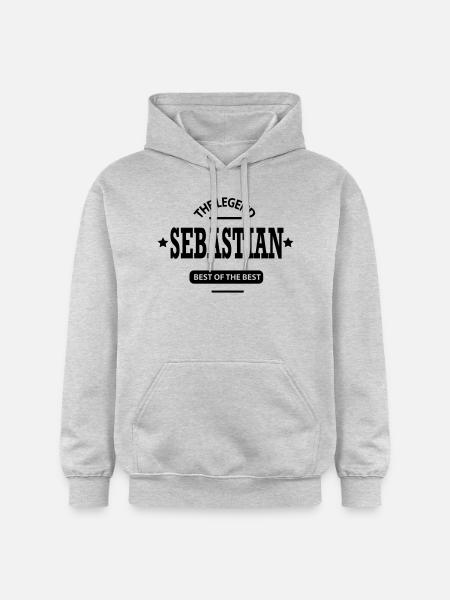 sebastian - Gildan Unisex Softstyle® Midweight Hoodie - Hellgrau meliert