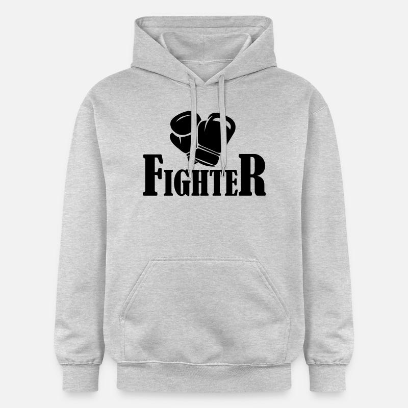 fighter - Sweat à capuche Softstyle® Gildan Unisexe - gris clair chiné