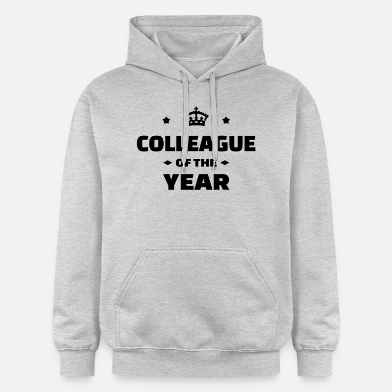 collègue / entreprise / travail / bureau - Sweat à capuche Softstyle® Gildan Unisexe - gris clair chiné