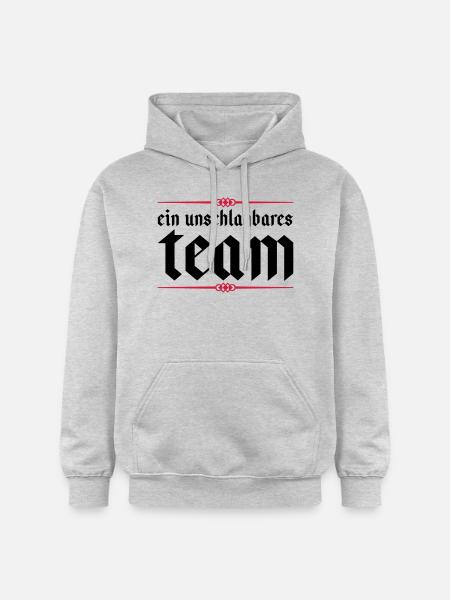 team unschlagbares - Gildan Unisex Softstyle® Midweight Hoodie - Hellgrau meliert