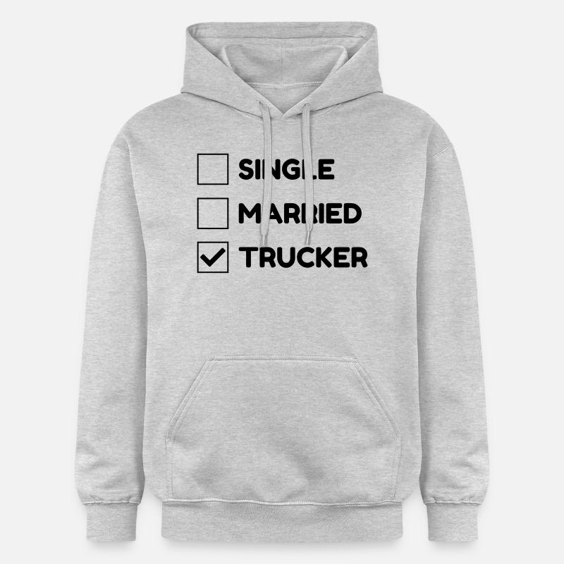 Routier / Chauffeur Poids-lourd / Camion / - Sweat à capuche Softstyle® Gildan Unisexe - gris clair chiné