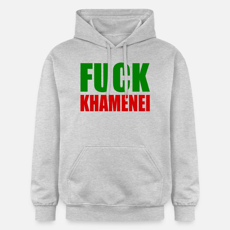 Fuck khamenei Chamenei - iran - Sweat à capuche Softstyle® Gildan Unisexe - gris clair chiné