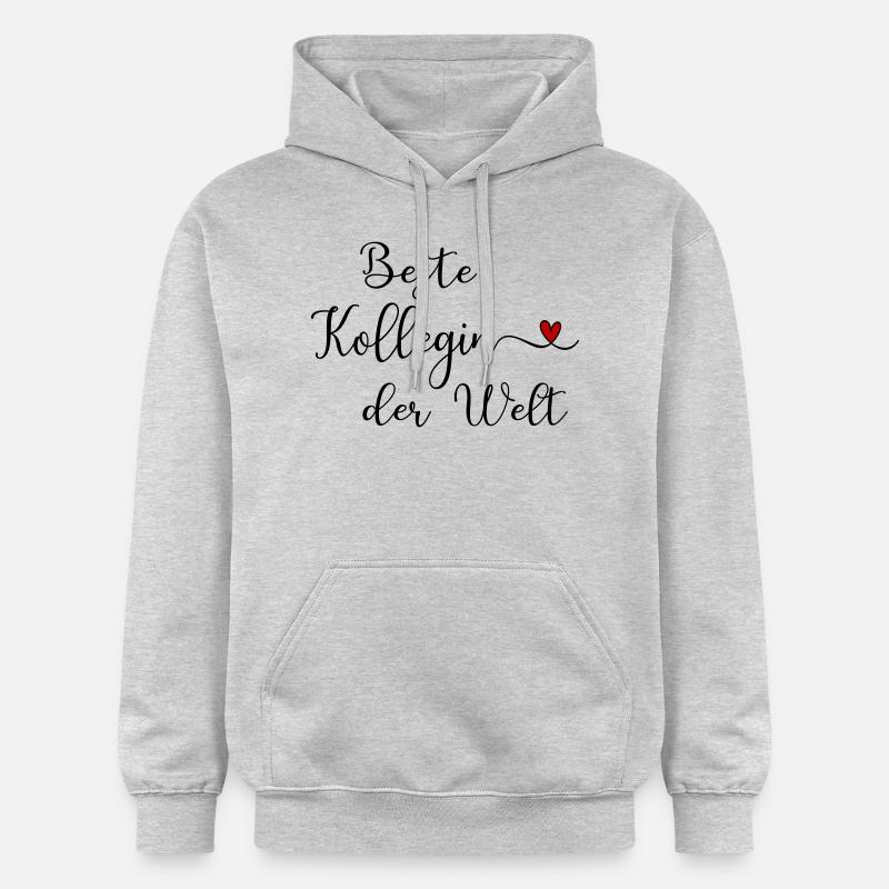 Meilleur collègue du monde - Sweat à capuche Softstyle® Gildan Unisexe - gris clair chiné