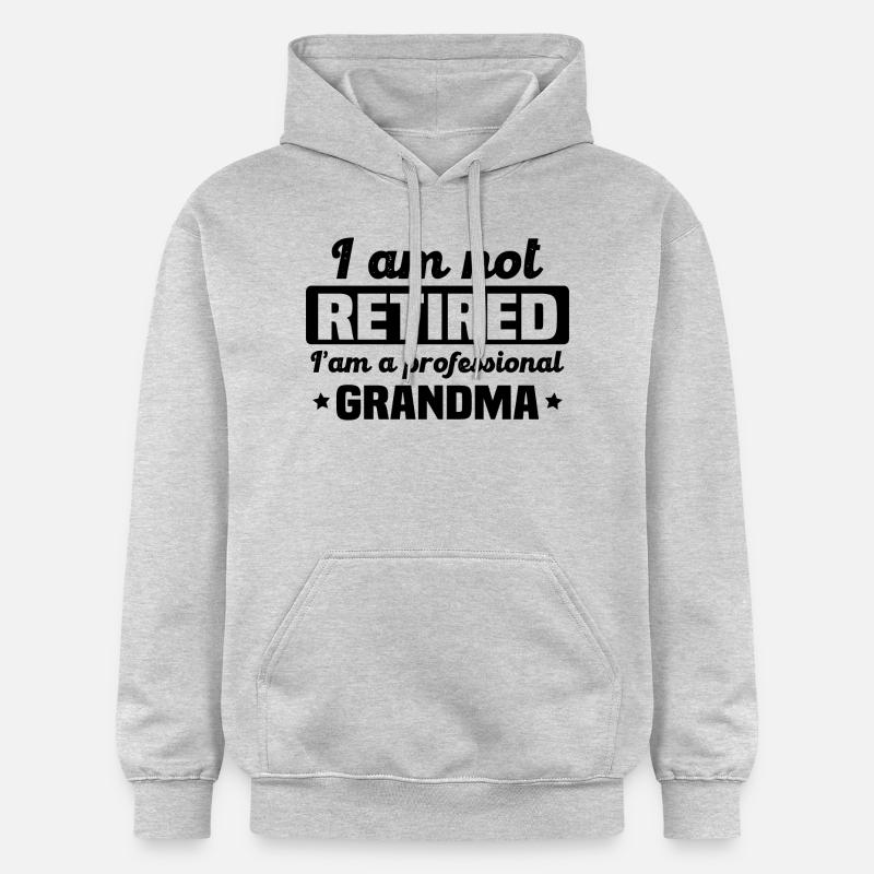 Ich bin eine professionelle Großmutter - Gildan Unisex Softstyle® Midweight Hoodie - Hellgrau meliert