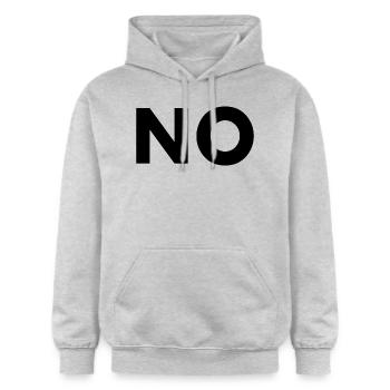 No - Gildan Unisex Softstyle® Midweight Hoodie - Hellgrau meliert - Vorne - Liana (172cm) & Jaron (178cm)