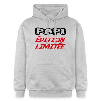 PAPI Limited Edition - Gildan Unisex Softstyle® Midweight Hoodie - light heather grey - Front - Liana (172cm) & Jaron (178cm)